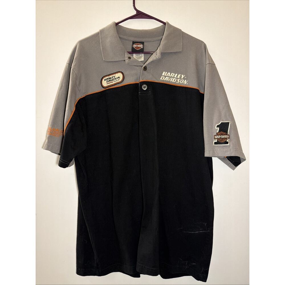 Harley-Davidson Racing Men's XL Polo Style Shirt Avalanche Denver Co